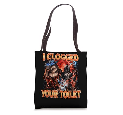 I Clogged Your Toilet Wolf Tote Bag