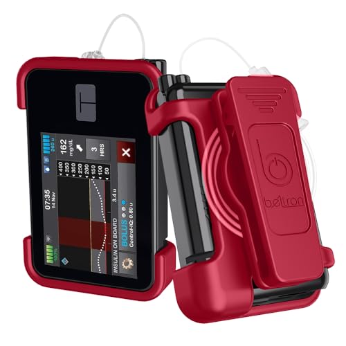 BELTRON Belt Clip Case for Tandem t:Slim X2 Pump (Strong & Durable Rotating Clip Case for Tandem Diabetes Care TSlim X2 Insulin Pump) - Limited Edition Red