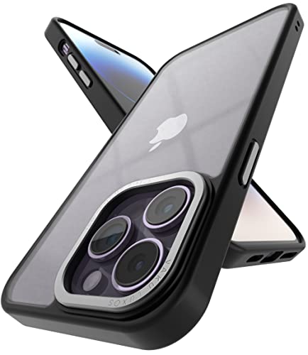 Image of eller sante Trans Armor for iPhone 14 Pro Case Cover, 6 Feet Drop, Metal Ring Camera Protection, Shockproof, Scratch Resistant, Slim, Compatible with iPhone 14 Pro Back Cover - Black