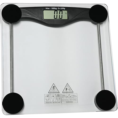 Armo® Digital Body Weight Scale Tempered Glass Bathroom Scale With Clear LCD Display Stones, KG, LB (180KG MAX)