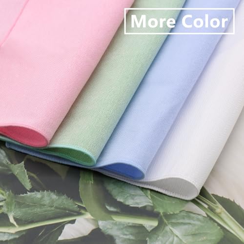 Image of Luckyvestir Pocket Squares for Men, 9 inch Cotton Linen Sage Handkerchiefs Men Women with Pocket Square Holder for Suits Business