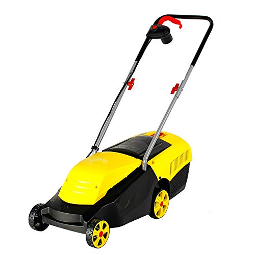 QJJML Garden Mower, 4 Height Adjustment, Cutting Width 32CM,40Mpowercord