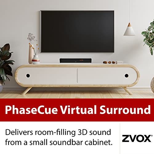 Zvox Av257 Tv Soundbar With Accuvoice 12 Levels Of Sound Boost, Dialogue Clarifying Sound Bar With Patented Hearing Technology, Wall Mountable Home Speaker With Alphanumeric Display, Tv Sound System #TOP1