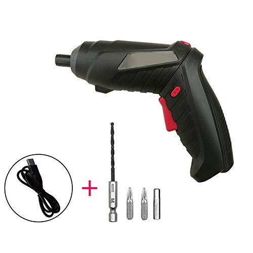 bulrusely Taladro Atornillador, Mini Destornillador Recargable 3.6V para Apretar Y Aflojar Tornillos, Inalámbrico con Agarre