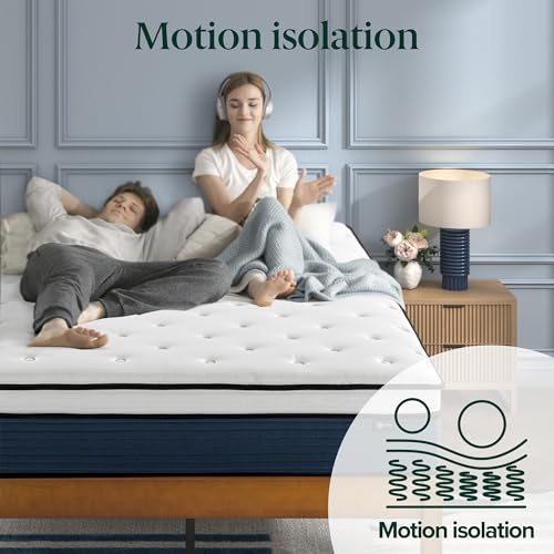 Image of Zinus 10 Inch Comfort Support Hybrid Mattress [New Version], Twin, Fiberglass Free, Medium Plush, Motion Isolation, Certified Safe Foams & Fabric, Mattress in A Box