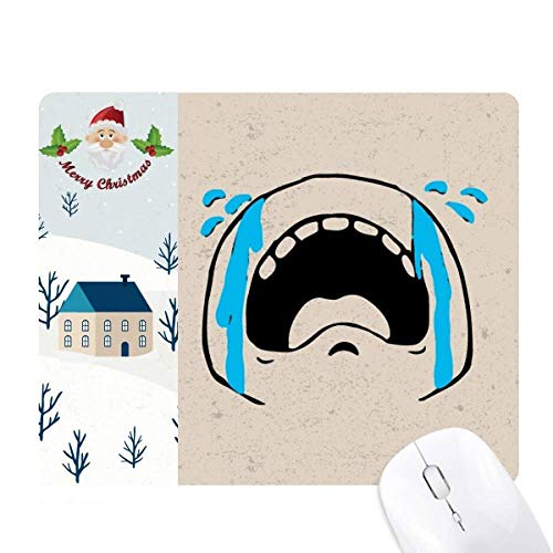 Tapis de souris smiley noir idée cadeau de Noël humoristique et utile pour vos proches