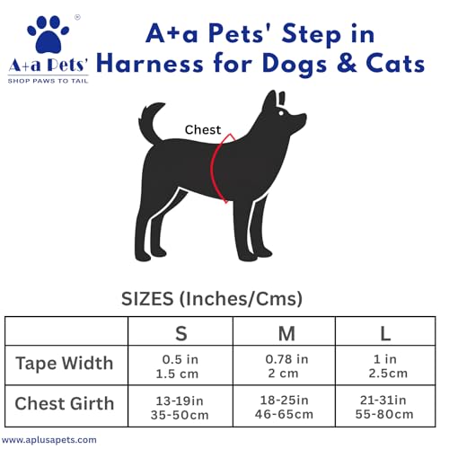 Image of A+a Pets' Step in Harness for Dogs, Cats | Soft Premium Waterproof (Abstract, S)