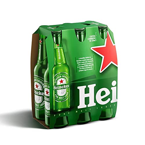 Cerveja Heineken Garrafa Long Neck 330ml - 24 unid.