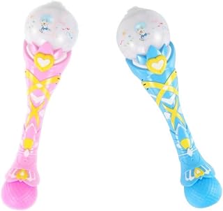 TOYANDONA Electric Bubble Wands Bubble Wand Electric Bubble Wand Automatic Lighted Music Playing Children Toy Party Toy Bubble Maker with Bubble Liquid Bubble Stick
