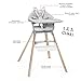 Stokke Clikk Easy to Clean Cloud Grey Baby High Chair with Natural Legs, All in One Box (Includes Tray and Harness)