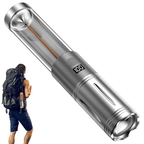 Linternas Para Camping,Lámpara Impermeable Con 3 Modos | Indicador De Energía Linterna Impermeable,para Emergencias Coche Casa Senderismo Nocturno