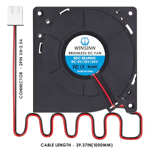 Ventilador de 120 mm CC de 5 V para extrusión y refrigeración de impresoras 3D 3