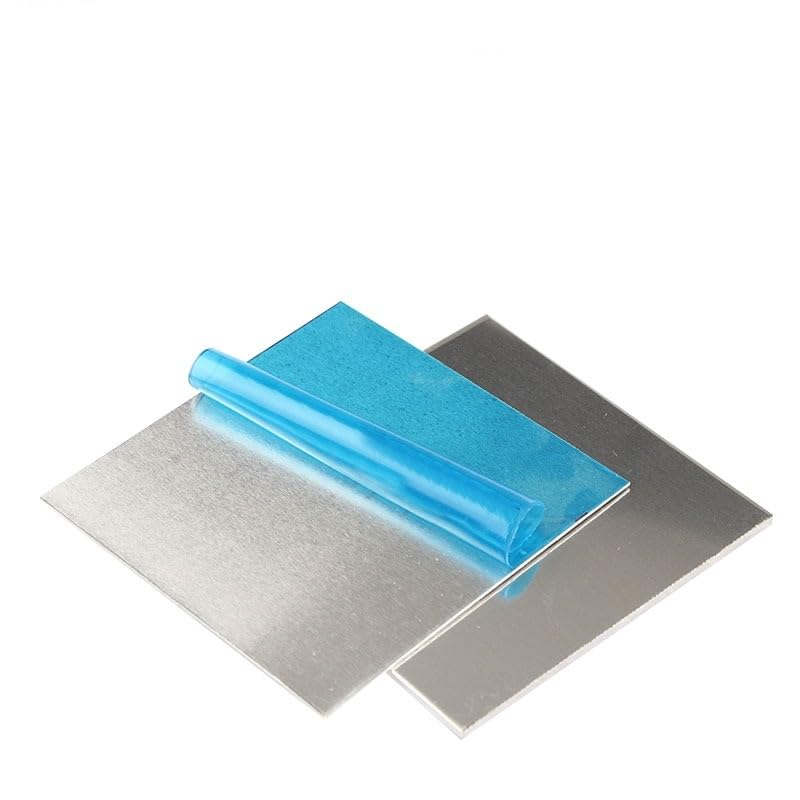 1060 Aluminum Sheet, 2pcs Aluminum Plates 2 x 100 x 100mm, Thickness 2mm, Width x Length=100x100mm, 2 Qty