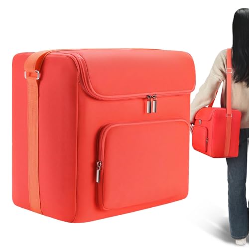 Rurunklee Bolsa de transporte para nevera de coche, bolsa de viaje, 4/6 L, organizador de nevera | Bolsa de almacenamiento con correa para el hombro, funda protectora portátil aislada para