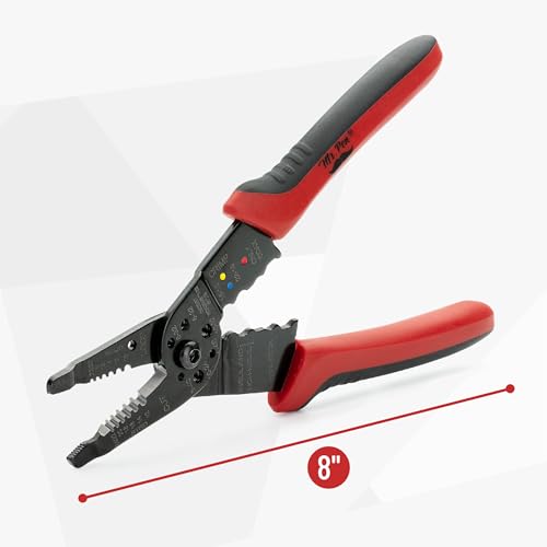 Mr. Pen- Wire Stripper, 8 inch, Red, Wre Stripper Tool, Wire Strippers, Wire Cutter Stripper, Wire Sripping Tool - Image 4