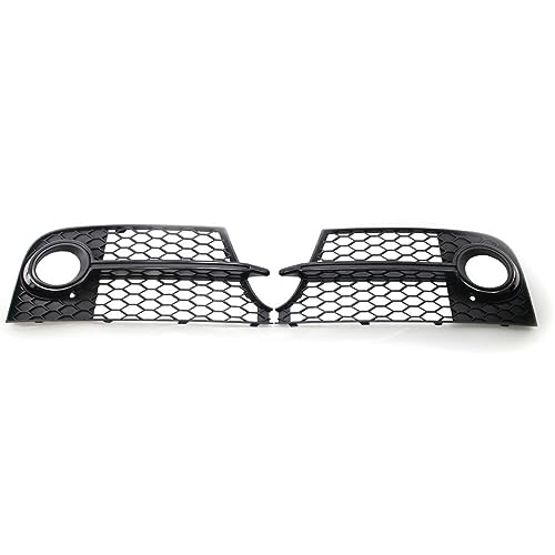Grille Avant ABS Grille De Protection Phare Antibrouillard Pour Audi TT 8J 2011-2014 - Cache Coque Pare-Chocs Avant - 8J0807681J 8J0807682J Remplacement 8j0807681j
