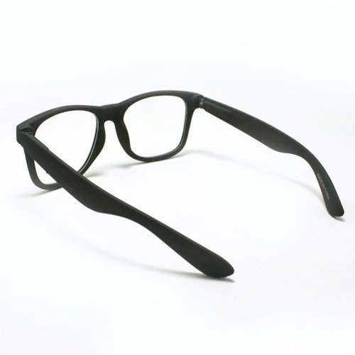 JuicyOrange Matte Finish Clear Lens Eyeglasses Classic Square Horn Rim Vintage Frames4