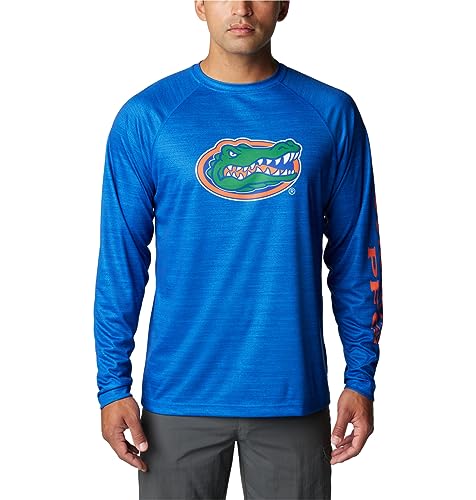 Chemise de randonnée Columbia vêtement manches longues homme bleu chiné XXL