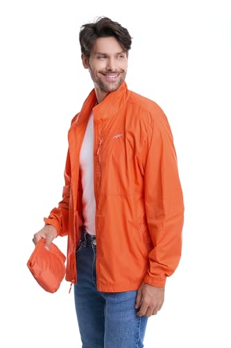 Image of Mens Windbreaker Jackets Lightweight Packable Jacket,Windproof and Dustproof