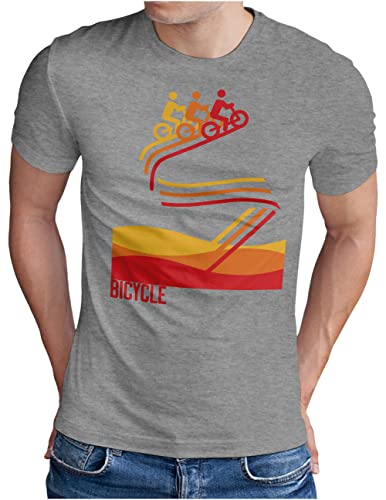 T-shirt de vélo rétro pour homme idéal pour vos sorties cyclisme sur route et vélotaf