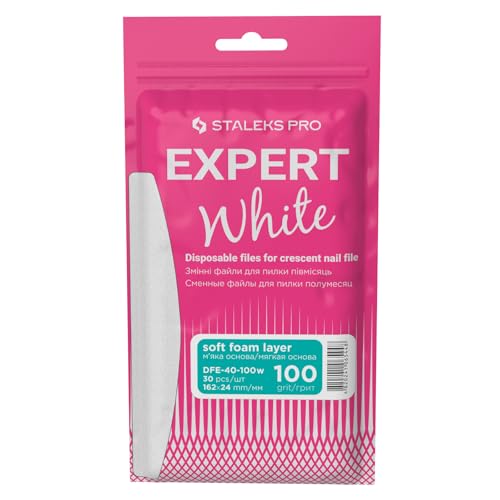 Limas abrasivas de capa de espuma Staleks Pro Expert 40, repuestos desechables de grano 100 2