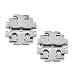 Tory Burch Small T Logo Stud Earrings Silver