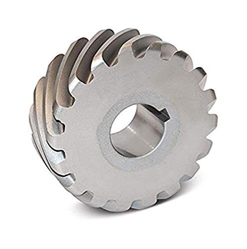 Boston Gear H1640R Plain Helical Gear, 45 Degree Helix, 14.5 Degree Pressure Angle, 0.500 Bore, 16 Pitch, 40 Teeth, Steel, RH