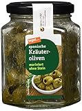 tegut... Kräuteroliven mariniert ohne Stein, 6er Pack (6 x 110 g)