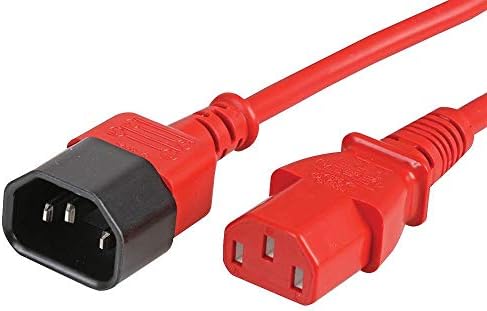 Ex-Pro 0.5m IEC C14 to IEC C13 Power Lead Extension Cable - Black