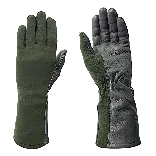 Nomex Flight Gloves Military Flight Leather Glove Aviator Pilot Tactical Gloves MilSpec