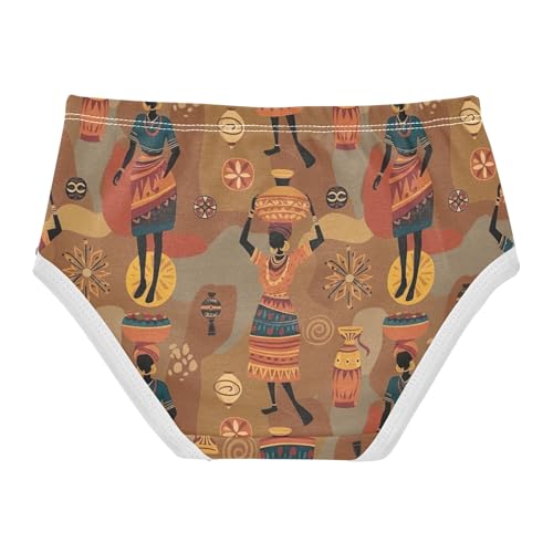 Toddler Underwear Floral 2t Cotton Panties for Girl Fancy Kids Undies Briefs Classic African Women Dress2