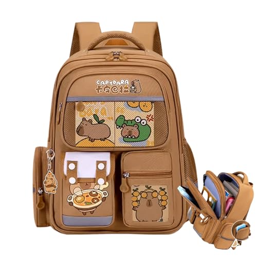 Genérico Divertidas Mochilas - Mochila Escolar Portátil Con Amplios Compartimientos - Bolso Impermeable con Portalápices para Adolescentes y Adultos Unisex