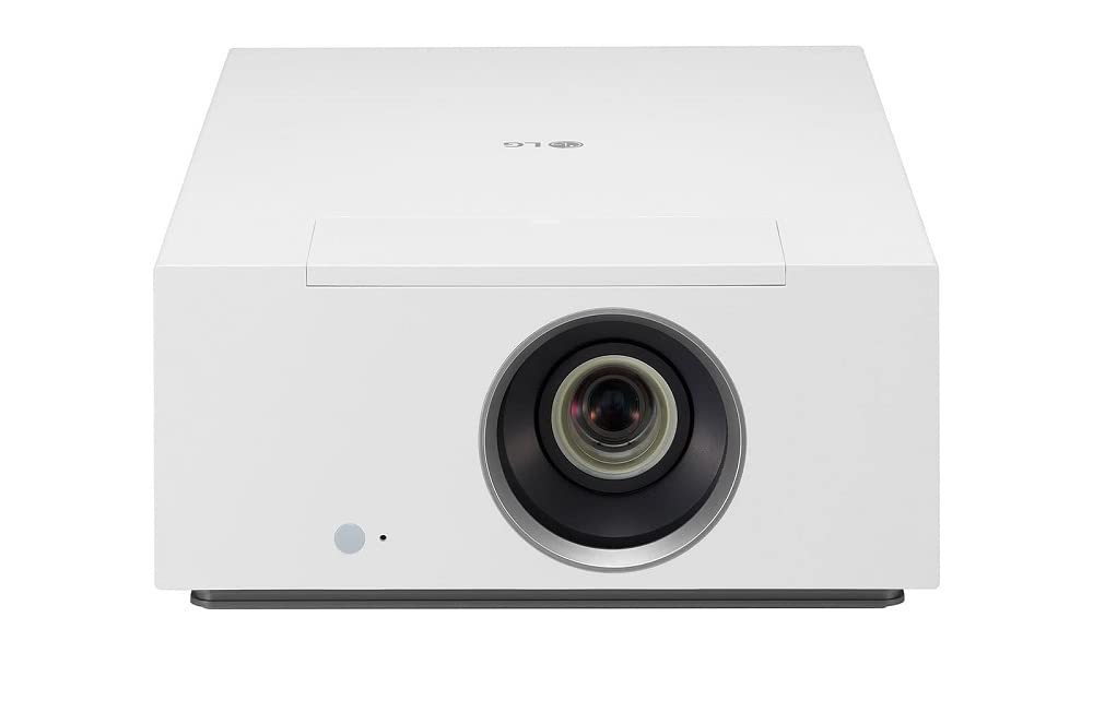 LG CineBeam HU710PW - Proyector TV 4K con SmartTV webOS 6.0, hasta 140", Fuente LED 4 Canales & Amazon Basics Tilting Projector Bracket Mount for Ceiling and Wall, 15 kg / 33lbs Capacity, White
