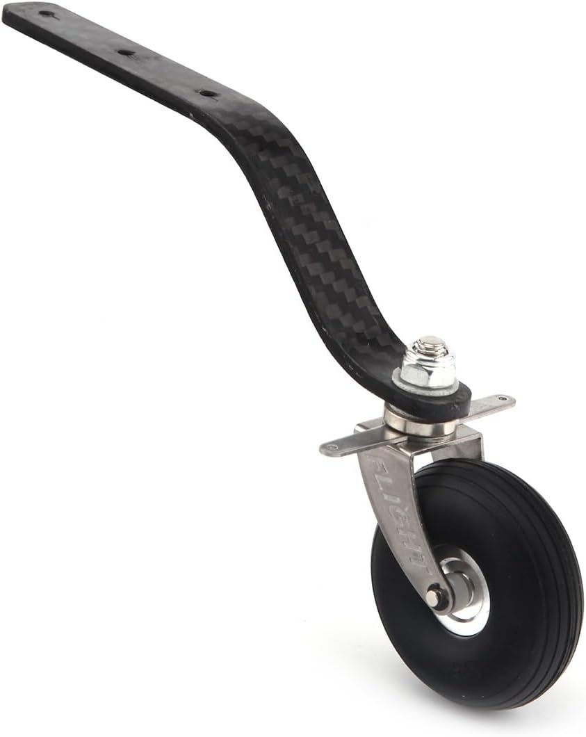 ZYHOBBY 1Set 100CC Gas RC Airplane Carbon Fiber Tail Wheel Set + 1.75" PU Wheel