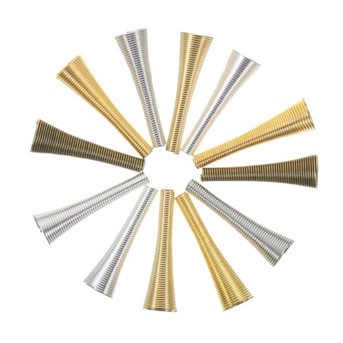 HOMSFOU Jewelry Making Bead Caps Set 36pcs Cone Shape Bead Caps for DIY Accessories Loops