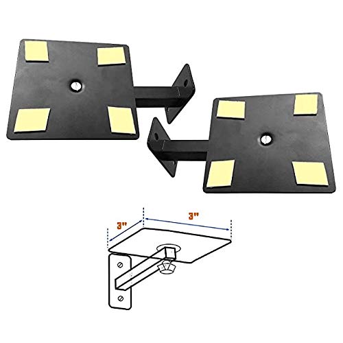 myl Book Shelf Speaker Wall Mount Stand (3 inch X 3 inch (2 Stand))