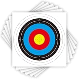 20 Sheets Bullseye Archery Target,Standard Archery Shooting Targets Paper 10 Rings Targets Face Accessories for Hunting Shooting Training Practice(42x42cm/62x62cm)