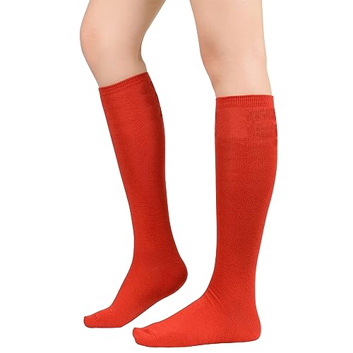 Image of Women's Knee High Socks Long Athletic Thin Thigh High Stocking Outdoor Sport Casual Tube Socks Knee Socks