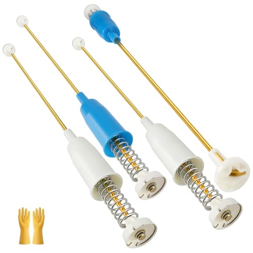 LEYURISE 4 Pack Washer Suspension Rod Kit Compatible with Frigidaire FFTW4120SW FFTW4120SW0 FFTW4120SW1 Replace#: 5304511328 5304511329 Top Load Washing Machine Shock Absorber Rod