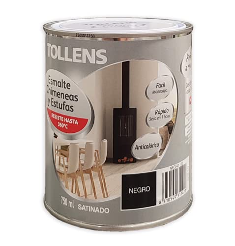 TOLLENS - ESMALTE ANTICALORICO NEGRO 750 ML