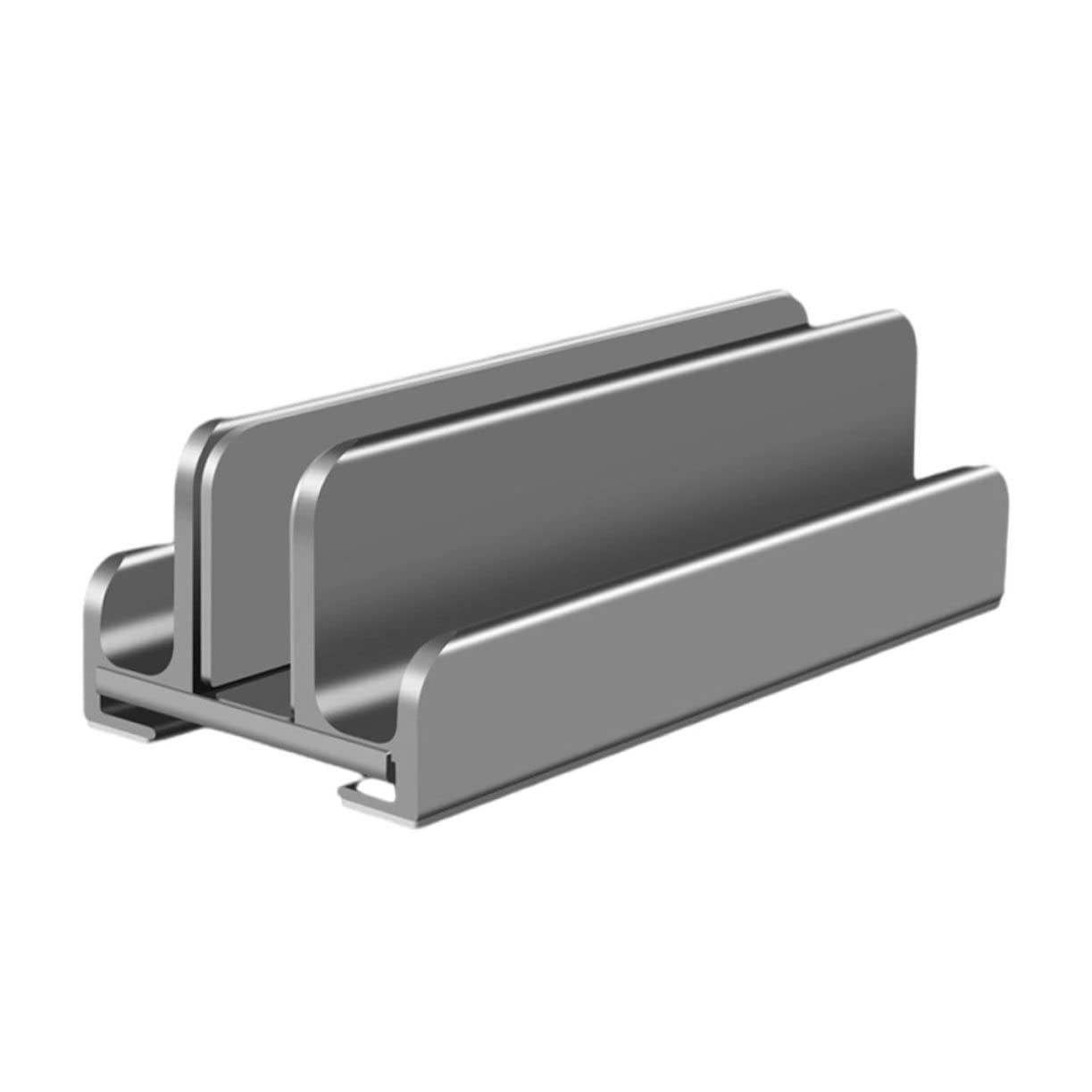 Angoily 2 Piezas Estante De Almacenamiento para Portátiles Organizador De Laptop Aluminio Estante De La Computadora Portátil Soporte para Laptop De Oficina Extensor Grey Gel De Sílice