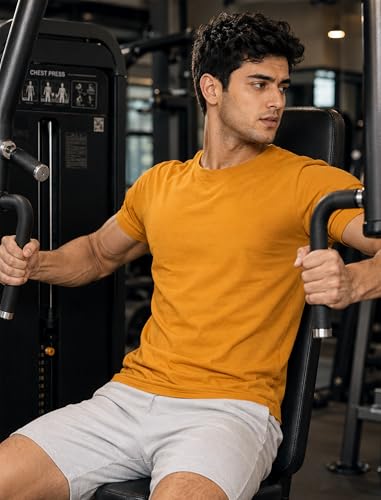 Image of London Hills T Shirt For Man | Men Round Neck Tshirts | Tshirt Shirts Men | Gym T Shirts For mens Workout | T-shirts For Man Cotton Stylish Round Neck T Shirt Half Sleeve Regular Fit Solid Multicolour