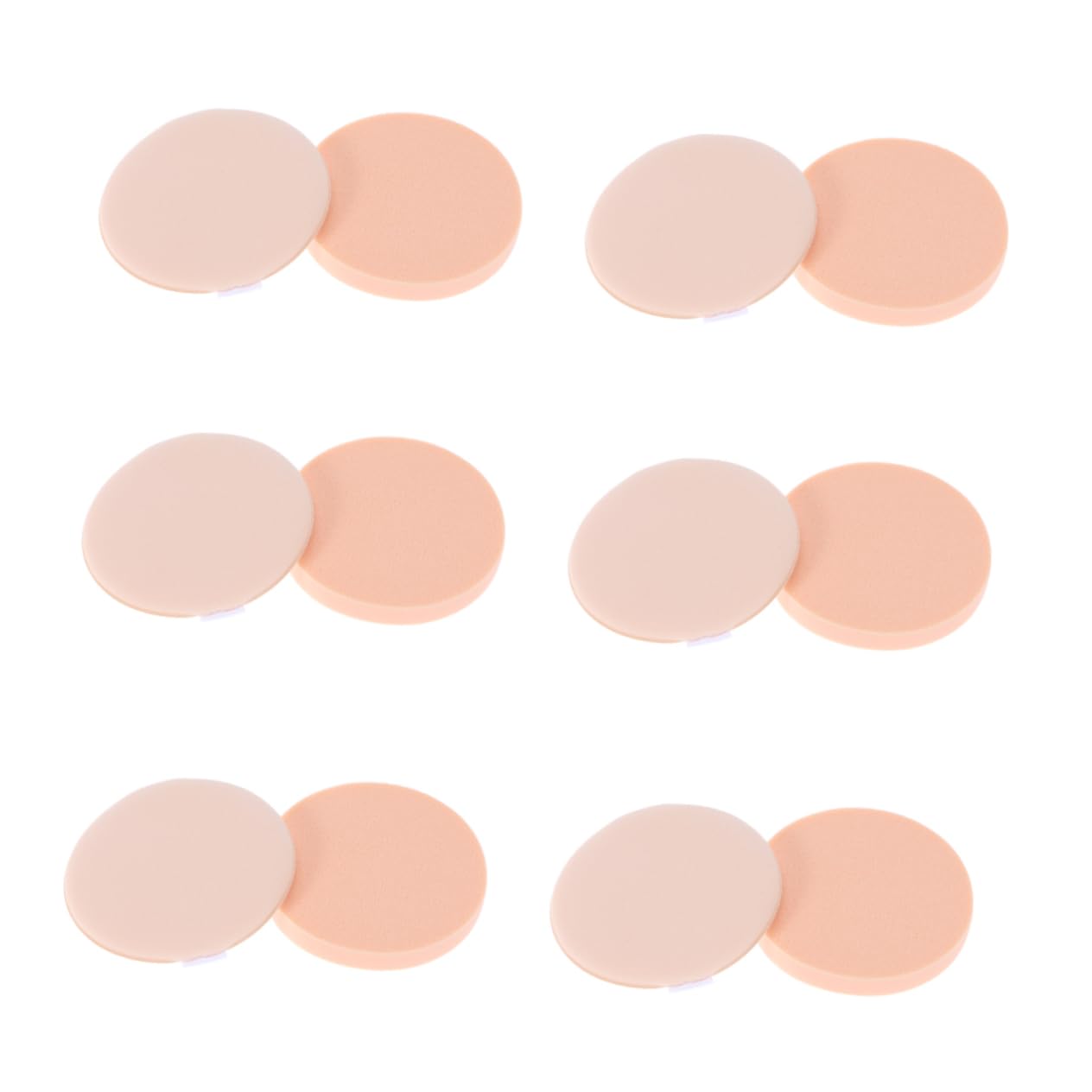 PACKOVE 12Pcs Portable Makeup Powder Puff Elastic Plastic Mesh Container for Loose Powder for Travel and Salon Use for Smooth Foundation Application