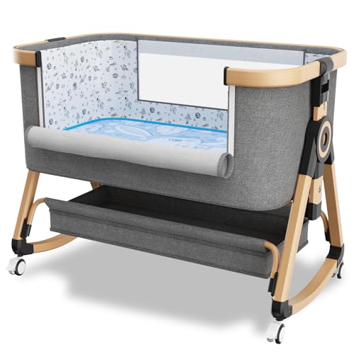Whiffee 3-in-1 Baby Bassinet & Bedside Sleeper