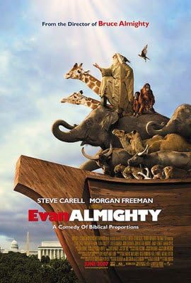 EVAN ALMIGHTY (Double Sided Regular) Poster ( Lauren Graham, Steve Carell, Morgan Freeman) - US ONE SHEET - ORIGINAL CINEMA POSTER 69 x 104cm approx