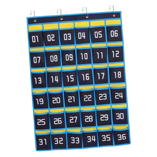 Pochette numérotée pour téléphone portable calculatrice rangement mural suspendu bureau 36 poches