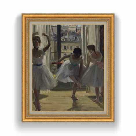 Amazon.co.jp: ドガ 三人の踊り子 F12 油絵直筆仕上げ 754×648mm 額縁