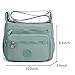 Pealwel Women Shoulder Handbag Roomy Multiple Pockets Bag Ladies Crossbody Purse Tote Top Handle Satchel(Light Green)