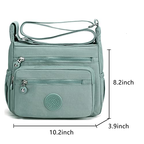 Image of Pealwel Women Shoulder Handbag Roomy Multiple Pockets Bag Ladies Crossbody Purse Tote Top Handle Satchel