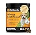 Allergy Skin Health – Allergy Itch Relief & Immune Support Chews with Fish Oil, Probiotics, & Vitamin E – Helps Reduce Normal Shedding, Soothe Sensitive Skin, & Digestive Health (Salmon Flavor, 90 Ct)